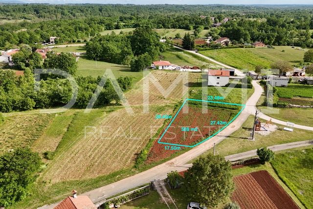 ISTRIEN, ŽMINJ – Baugrundstück mit freier Aussicht 589 m2